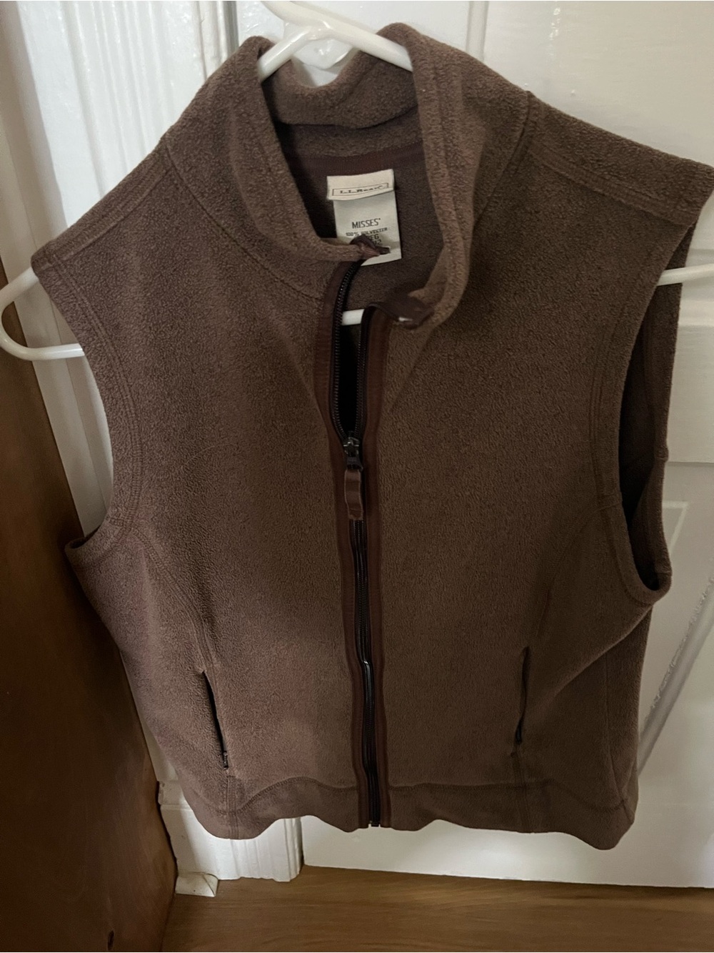 L.L. Bean Brown Fleece Vest - women
